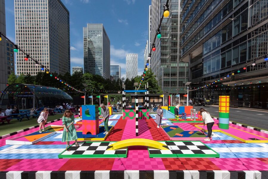 Children’s Art Trail Of Fun Sculptures, Canary Wharf, London