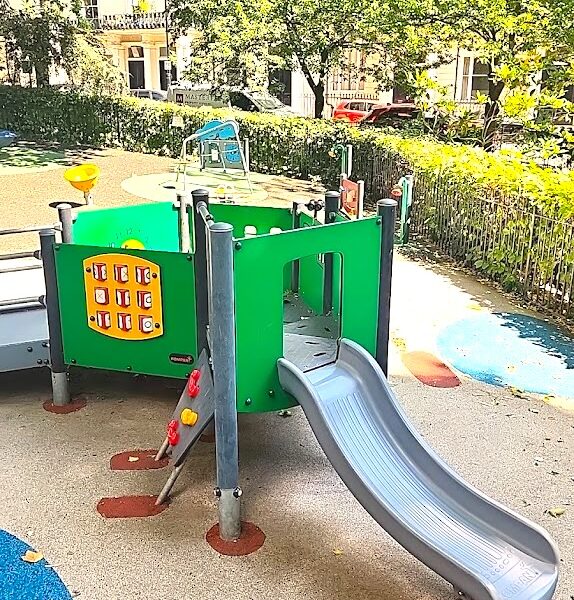 Porchester Square Garden Playground In Paddington, London
