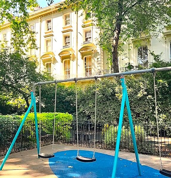 Porchester Square Garden Playground In Paddington, London