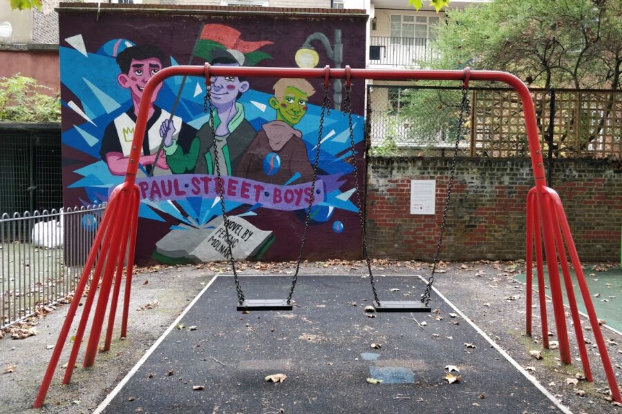 Alf Barrett Playground In Bloomsbury, London