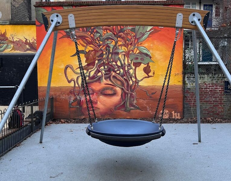 Alf Barrett Playground In Bloomsbury, London