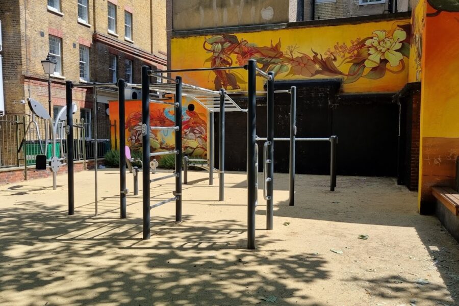 Alf Barrett Playground In Bloomsbury, London