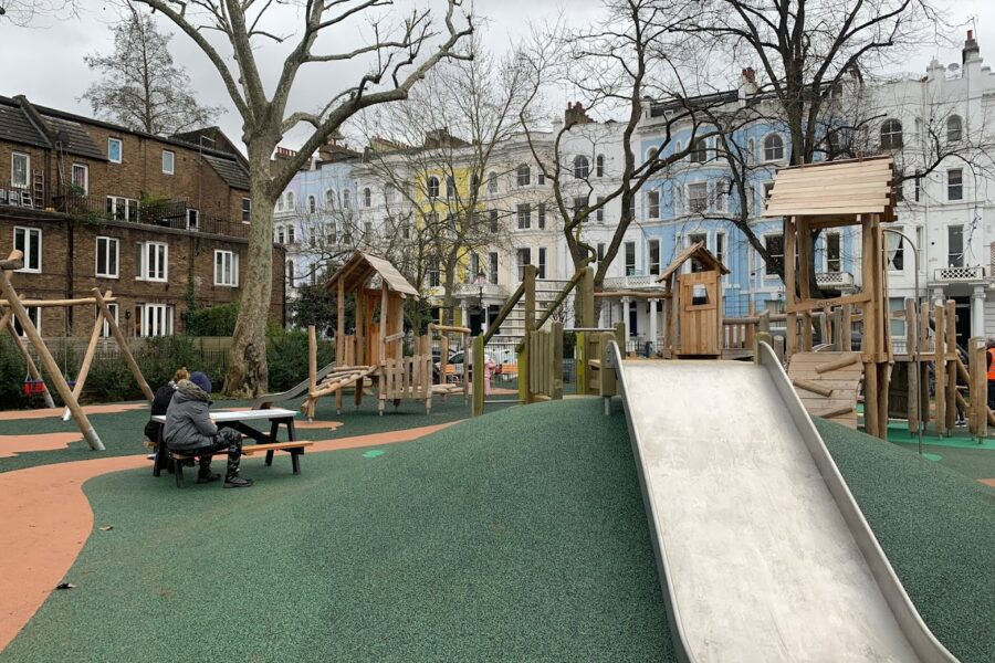Powis Square Playground In Kensington, London