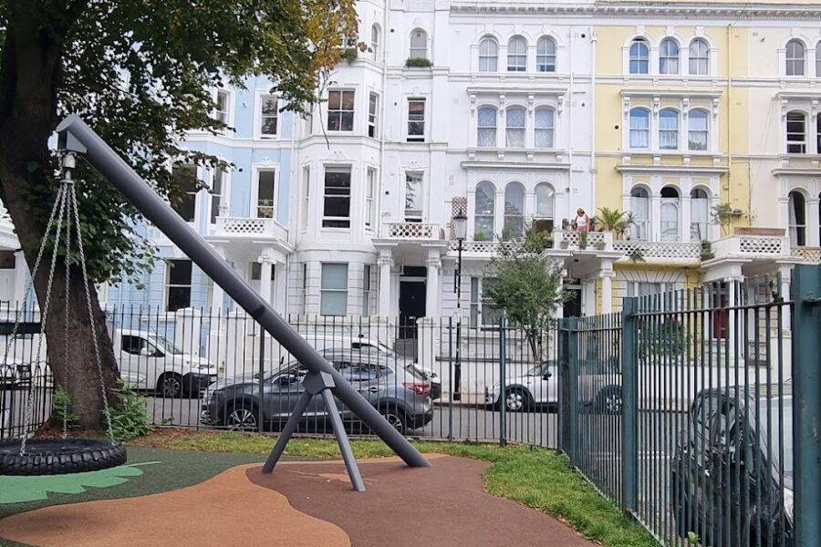Powis Square Playground In Kensington, London