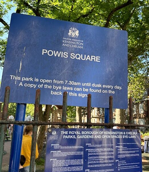 Powis Square Playground In Kensington, London