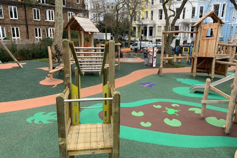 Powis Square Playground In Kensington, London