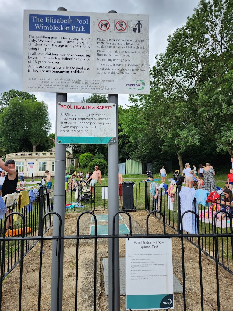 Wimbledon Park Playground in Merton, London