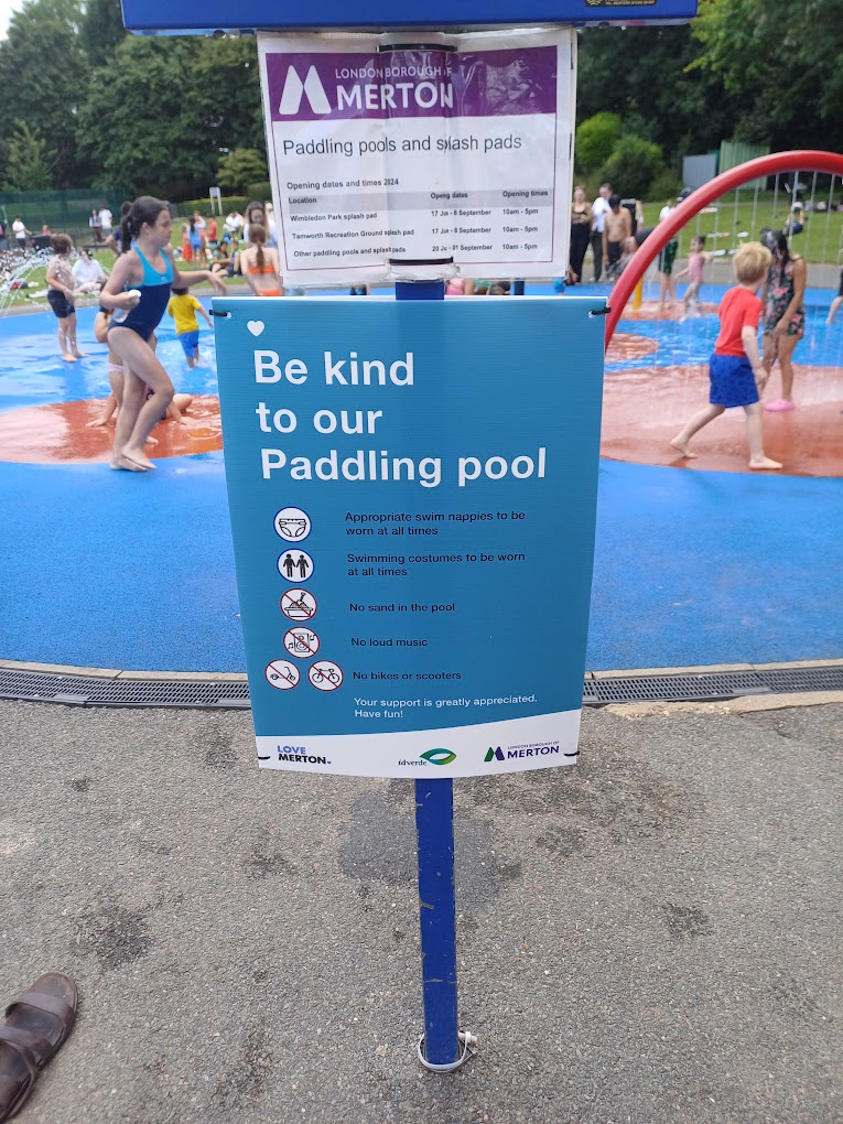 Wimbledon Park Playground in Merton, London